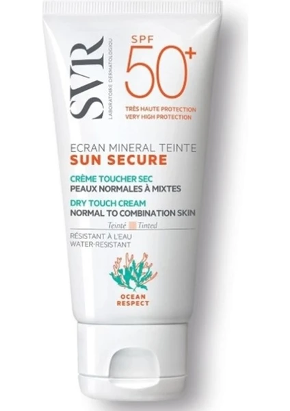 Sunsecure Ecran Mineral Renkli Spf50+ Güneş Kremi (Normal ve Karma Ciltler) 60g