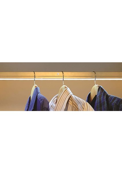 Siyah LED Işıklı Dolap Içi Askı Borusu Pilli 120 cm Gün Işığı (Siyah Flanş Hediyeli ) fiyatları