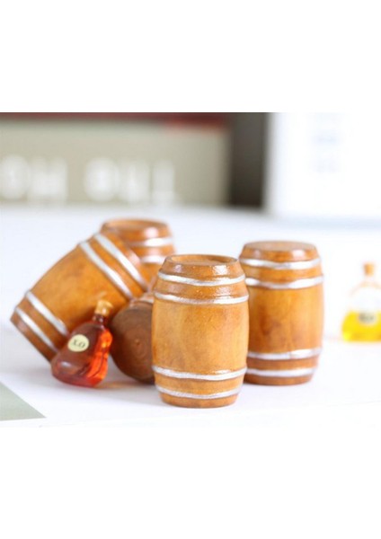 3pcs El Yapımı 1/12 Dollhouse Minyatür Bira Fıçısı Fotoğraf Prop El Sanatları (Yurt Dışından) fiyatları