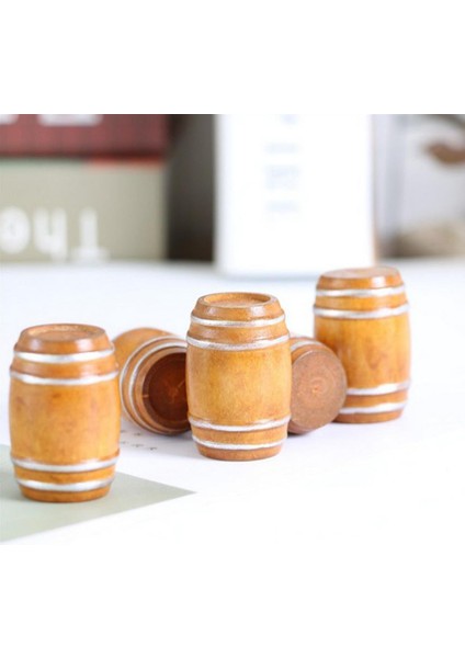 3pcs El Yapımı 1/12 Dollhouse Minyatür Bira Fıçısı Fotoğraf Prop El Sanatları (Yurt Dışından) modelleri