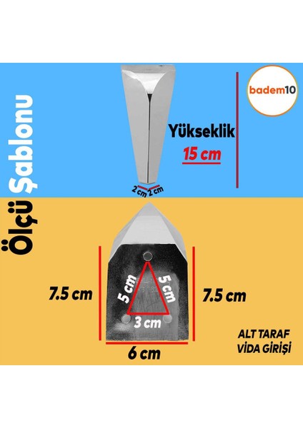 Harvey Lüks Mobilya Kanepe Sehpa Tv Ünitesi Koltuk Ayağı 15 Cm Krom Baza Ayakları fiyatları