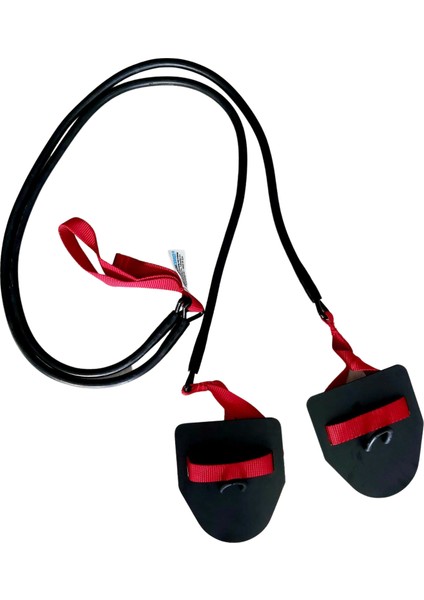 Strechcordz El Paletli Yüzme Kara Antrenman Direç Lastiği (Kırmızı) (5,4-14,1 Kg)