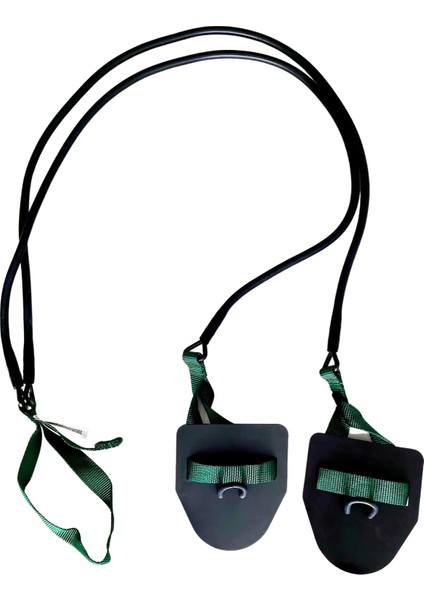 Strechcordz El Paletli Yüzme Kara Antrenman Direç Lastiği (Yeşil) (3,6-10,8 Kg)