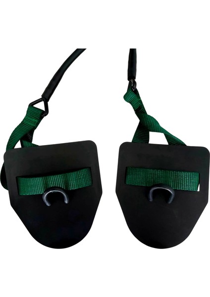 Strechcordz El Paletli Yüzme Kara Antrenman Direç Lastiği (Yeşil) (3,6-10,8 Kg)