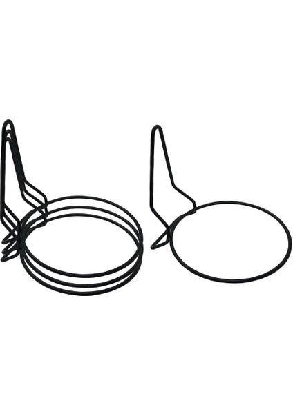 4 Monte Balkon Yuvarlak Bitki Sepetleri Raf Konteyner Kutusu Saksı Seti (Yurt Dışından)