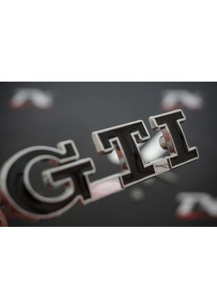 Volkswagen Gti Logo Ön Panjur Vidalı 3D Krom Metal Logo Amblem