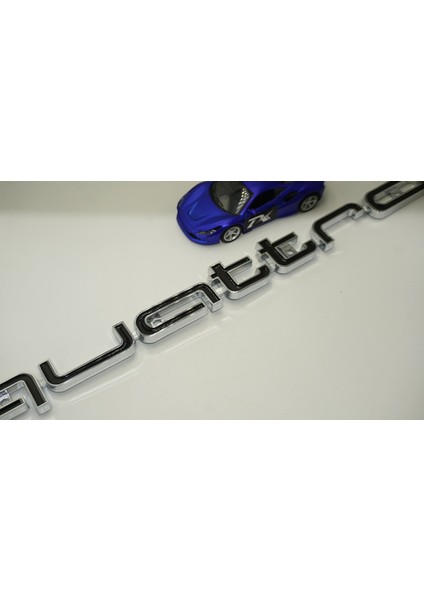 Audi Quattro Ön Izgara Altı Büyük Yazı Logo 42CM fiyatları