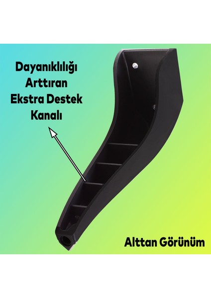 Harvey Lüks Mobilya Kanepe Sehpa Tv Ünitesi Koltuk Ayağı 18 Cm Siyah Baza Ayakları fırsatları