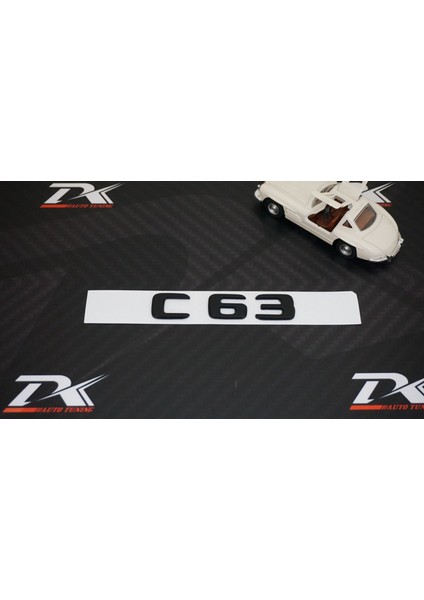 C 63 Bagaj Mat Siyah Abs 3m 3D Yazı Logo
