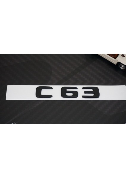 C 63 Bagaj Mat Siyah Abs 3m 3D Yazı Logo