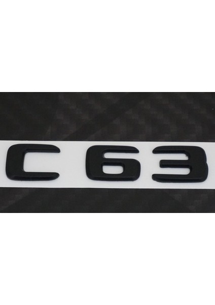 C 63 Bagaj Mat Siyah Abs 3m 3D Yazı Logo