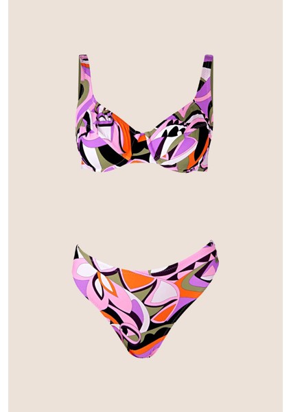 40628 Pembe Toparlayıcı Bikini Takımı