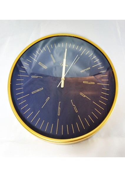 Lacivert Duvar Saati 30 cm