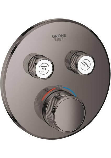 Smartcontrol Çift Valfli Akış Kontrollü, Ankastre Termostatik Duş Bataryası