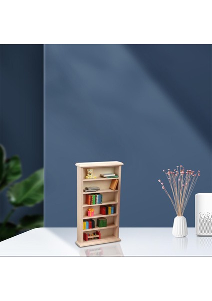 2 Adet El Yapımı 1:12 Dollhouse Dolap Kitaplık Dekorasyon Props Accessories fırsatları