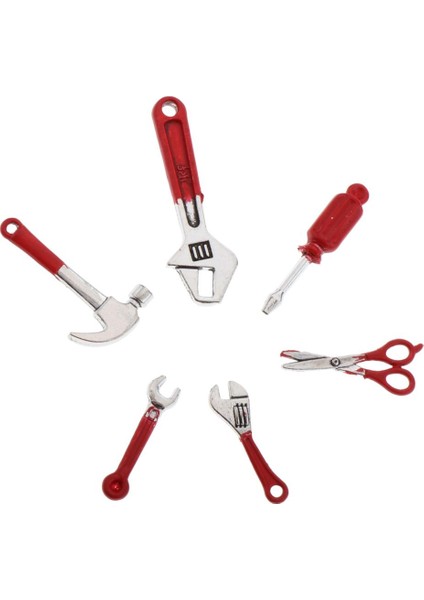 6pcs 1:12 Ölçekli Mini Metal Onarım Araçları Yurt Dışından