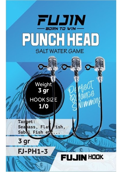 Punch Head Jig Head Fj-Ph #1/0 3gr