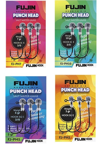 Punch Head Jig Head Fj-Ph #3/0 2gr