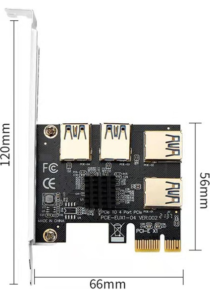 1 Ila 4 Pci Yuva Dönüştürücü Adatper Genişleme Kartı Profesyonel Altın (Yurt Dışından)