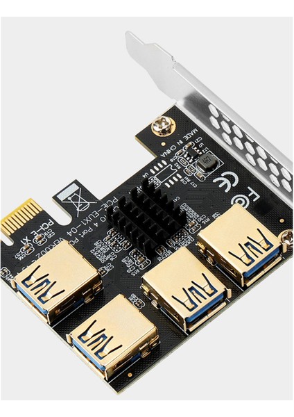 1 Ila 4 Pci Yuva Dönüştürücü Adatper Genişleme Kartı Profesyonel Altın (Yurt Dışından)