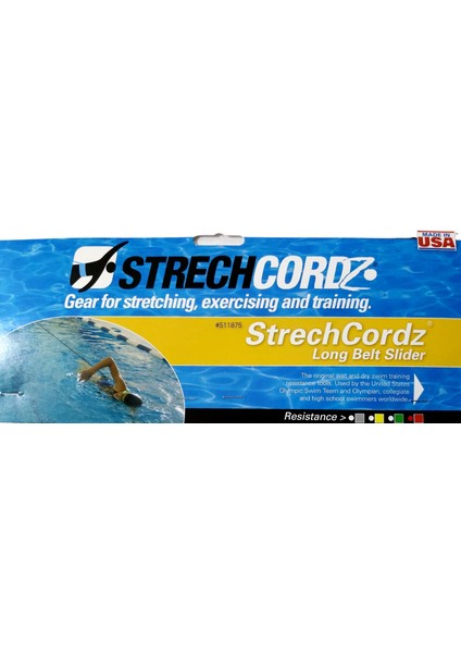 Strech Cordz Strechcordz Yüzme Antrenman Çekme (Direnç) Lastiği+Kemer (Kırmızı)