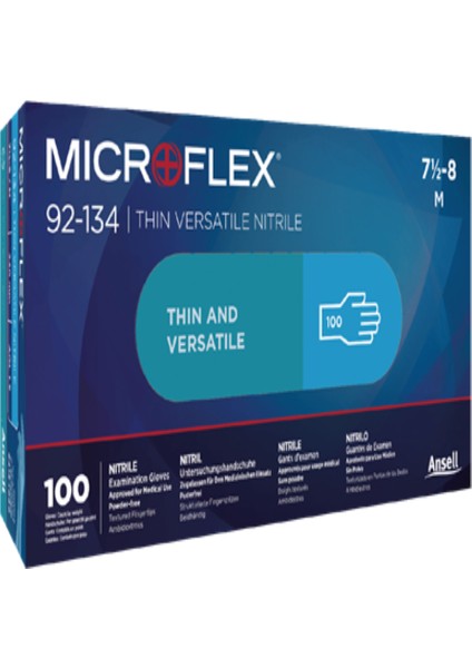 Microflex 92-134 Tek Kullanımlık Eldiven(1 PK/100 Ad)