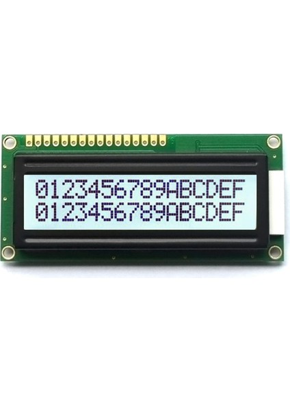 1602 LCD Aydınlatmalı Beyaz Ekran