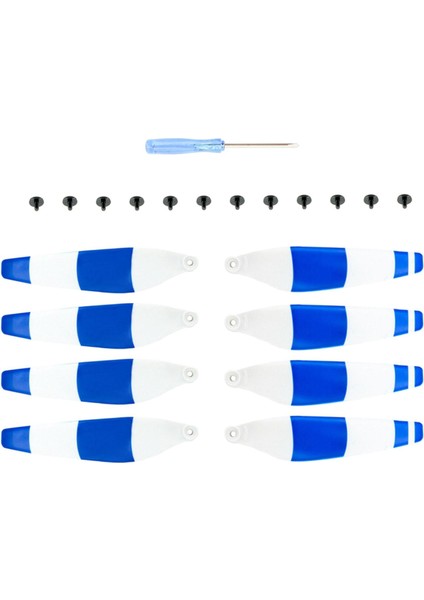 8 Adet Pervaneler Prop Bıçağı Mini, Airswrew Parçaları Beyaz