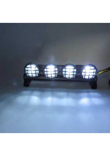 4 Leds Işık Çubuğu Çatı Lambası, D90 D91 D99S Rc Araba 1:10 1:12 Ölçek Parçalar A#siyah