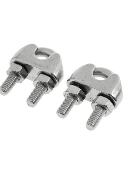 4x Ağır Halat Kelepçesi Kablo Kabloları Çelik Metal Tel U Cıvatalar Tekne Sabitleme M8 4Parça (Yurt Dışından) indirimleri