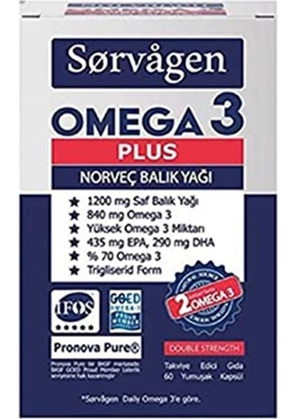 Omega 3 Plus 60 Kapsül