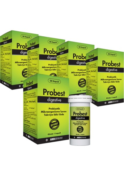 Digestive Probiyotik 20 Kapsül X5 Adet