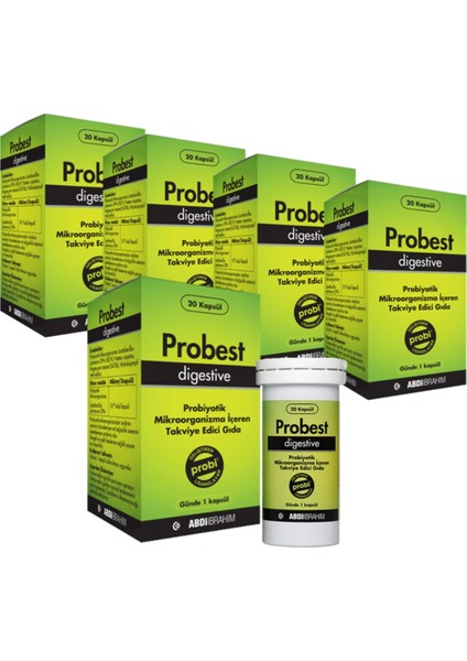 Digestive Probiyotik 20 Kapsül 5 Adet