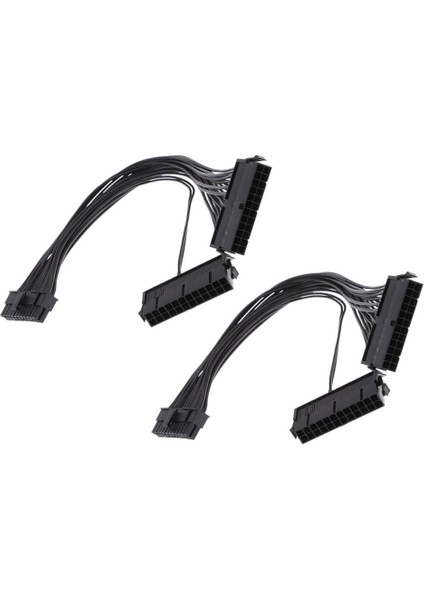2pieces 24 Adet Erkek Ila Dişi Çift Psu Güç Adaptör Kablosu Bağlantısı (Yurt Dışından)