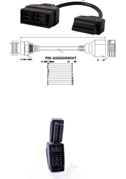 Toyota 22 Pın Obd2 Dönüştürücü Kablo