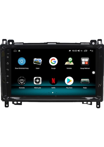 Mercedes Viano Android 10 Carplay Özellikli Navigasyon Multimedya Ekran 2gb Ram + 32GB HDD