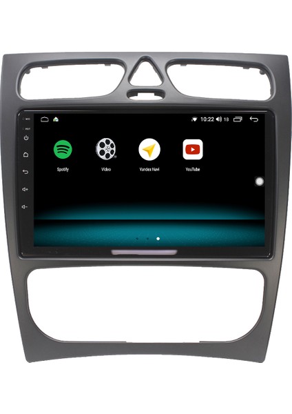 Mercedes C Class W203 Android 10 Carplay Özellikli Navigasyon Multimedya Ekran 2gb Ram + 32GB HDD
