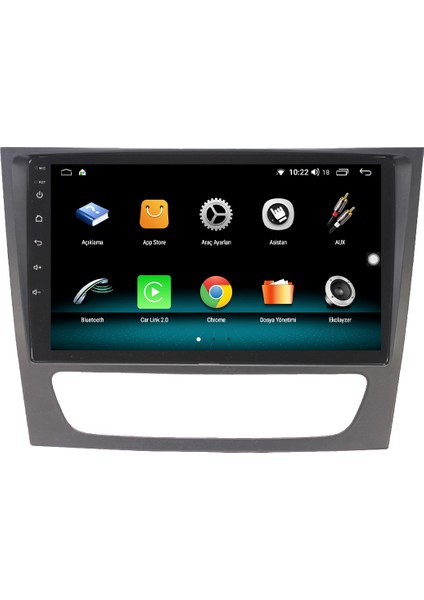 Mercedes E Class E200-E220-E250 Android 10 Carplay Özellikli Navigasyon Multimedya Ekran 2gb Ram + 32GB HDD