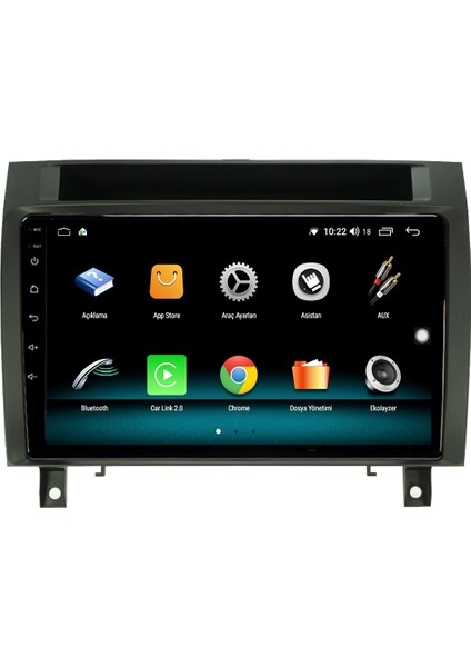 Mercedes Universal Android 10 Carplay Özellikli Navigasyon Multimedya Ekran 2gb Ram + 32GB HDD