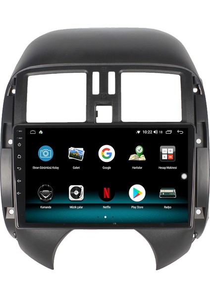 Nissan Micra Android 10 Carplay Özellikli Navigasyon Multimedya Ekran 2gb Ram + 32GB HDD