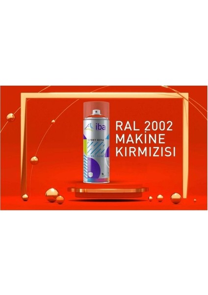 R2002 Makine Kırmızısı Sprey Boya