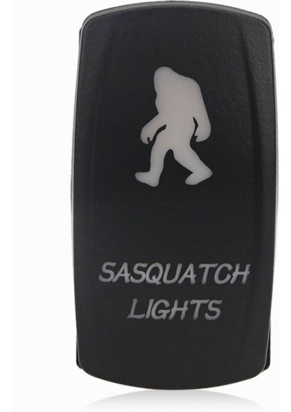 Siyah Sasquatch Rocker Switch 12V/24V 5pin Rv Dönüşüm LED Mavi LED Için indirimleri