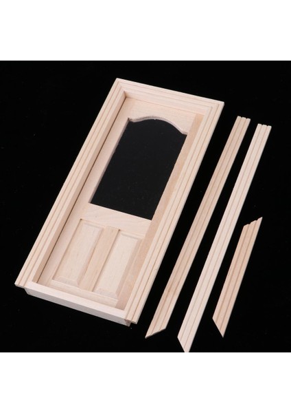 Boyasız Ahşap Minyatür 2 Cane Single 1/12 Bebek Ev Diy Dekor(Yurt Dışından)