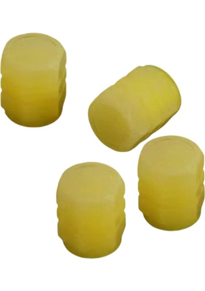 4x Floresan Aydınlık Koyu Araç Lastik Valfi Kök Kapakları Sarı 4pcs fiyatları