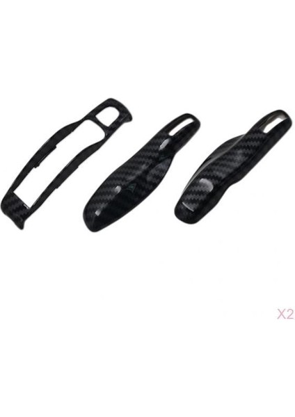 6 Adet Karbon Fiber Fob Anahtar Kabuk Kapağı