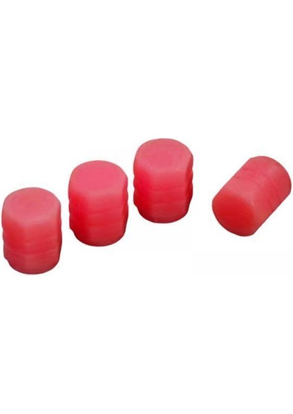 4 Sayın Floresan Araç Lastik Valf Kapakları Benzersiz Lüks Görünüm Sızdır Yalıtımlı Conta Kırmızı 8pcs