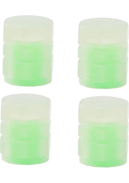 4 Parlayan Lastik Valf Kök Kapak Evrensel Lastik Aksesuarları Airtight Green 8pcs Seti