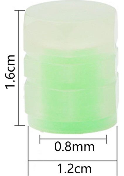 4 Parlayan Lastik Valf Kök Kapak Evrensel Lastik Aksesuarları Airtight Green 8pcs Seti