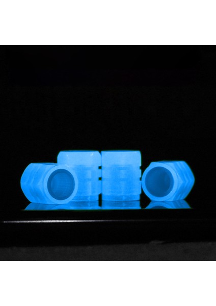 4pcs Aydınlık Lastik Valf Kök Kapakları Otomobil Motosiklet Bisiklet Tekerlek Hub Moda 4 Pcs Mavi(Yurt Dışından)