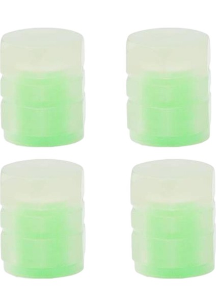 4pcs Aydınlık Lastik Valf Kök Kapakları Otomobil Motosiklet Bisiklet Tekerlek Göbeği Moda Yeşil 4 Pcs